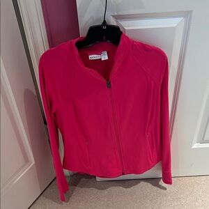 Athleta Vibrant Pink Full-Zip Bomber Jacket